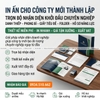 Bộ ấn phẩm cho công ty mới thành lập