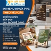 Menu nhựa PVC chống nước, dễ lau