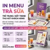 Menu trà sữa hút giới trẻ