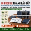 Profile in nhanh, kịp deadline