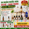 Nhãn nước hoa ép nhũ sang trọng