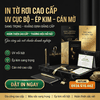 Tờ rơi cao cấp ép kim, phủ UV