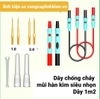 Que đo đồng hồ siêu nhọn dây chống cháy 1m2 ,đầu mũi kim đồng có thể thay thế kim đo + 4 mũi kim G7-T3 1.5%