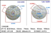Tấm led nhôm tròn 12W downlight 5730 bóng đèn led điện DC, đường kính 50mm, trắng và trắng ấm G5-C12