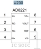 IC AD8221 SOIC-8 HK-353-1