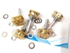 Chiết áp kép 148 loại A100K chiều dài tay cầm 30MM nửa tay cầm 8 chân RK-63