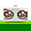 Đèn sưởi nhà tắm 2 bóng vàng, chống rò rỉ 550w