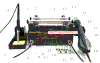 Bộ trạm hàn, khò, máy hấp chip set Gordak863 G1-T6 (máy bh 12th, tay hàn khò 1th)