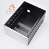 Vỏ hộp nhôm DIY BRZHiFi 221.5x150x311mm thân đen mặt trắng có lỗ thông hơi xung quanh