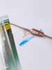 Nhíp gắp linh kiện tay cầm bằng gỗ, thép không gỉ,  nhíp thẳng 1PK-118T T4-A1