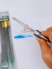 Nhíp gắp linh kiện tay cầm bằng gỗ, thép không gỉ, nhíp cong 117T T4-A2