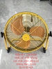 Quạt tích điện màu vàng mẫu 1 xịn nhất, khung tốt, chắc chắn 16INCH ( thân quạt chưa gồm pin phụ kiện)