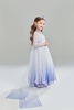 Váy Elsa trắng xanh 2