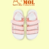 Sandal nữ Rova 3 quai ngang RV975P màu hồng