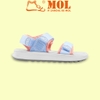 Sandal nữ Rova 2 quai ngang RV2205P màu xanh phối hồng