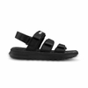 Sandal nam nữ unisex Rova 3 quai ngang RV975B màu đen