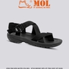 Sandal nam quai chéo hiệu Rova RV937B màu đen