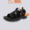 Giày sandal nam 4 quai ngang Vento NB10605B màu đen