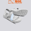 Giày sandal nam quai chữ Z Yanki YY021XN màu xám phối đen