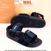 Sandal nam nữ quai ngang bản to hiệu Vento SD10110BB màu đen full