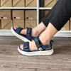 Giày sandal nam nữ 2 quai ngang Yanki YK00221Ch màu xanh navy