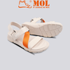 Giày sandal nam quai chữ Z Yanki YY021BO màu xám phối đen