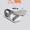 Giày sandal nam quai chữ Z Yanki YY021G2 màu xám phối đen