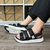 Giày sandal nam nữ 3 quai ngang Yanki YK00231B2 màu đen