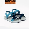 Giày sandal unisex nam nữ quai chéo vải dù đế mõng Slim có quai hậu cố định hiệu MOL mang đi học du lịch MS1166XD