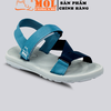 Giày sandal unisex nam nữ quai chéo vải dù đế mõng Slim có quai hậu cố định hiệu MOL mang đi học du lịch MS1166XD