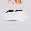 Giày sandal nam nữ unisex quai ngang hiệu Vento SD10110B màu đen