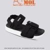 Giày sandal nam nữ unisex quai ngang hiệu Vento SD10110B màu đen