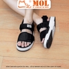 Giày sandal nam nữ unisex quai ngang hiệu Vento SD10033B2 màu đen