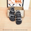 Giày sandal nam 2 quai ngang hiệu Vento NB147B màu đen