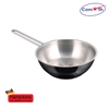 Chảo INOX 24cm 3 lớp nấu bếp từ Hamptons EuroLine HEL-24WP