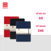 Sổ bìa da Delus NS A5 Hồng Hà 240 trang - 4610