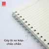 Sổ lò xo bìa nhựa trong kẻ ngang 200 trang A5 Hồng Hà - 4188