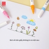 Bút lông màu Acrylic 2 đầu Hồng Hà 24 màu - 8146