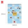 Sổ lò xo kẻ ngang 200 trang A5 Hồng Hà Funny Pet - 4164