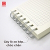 Sổ lò xo bìa nhựa trong Caro 200 trang A6 Hồng Hà - 4190