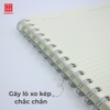 Sổ lò xo bìa nhựa trong kẻ caro 200 trang B5 Hồng Hà - 4192
