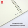 Sổ lò xo bìa nhựa trong ruột trắng 200 trang A5 Hồng Hà - 4194