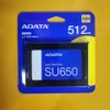 Ổ cứng di động SSD 2.5'' 512gb Adata SU650 chống va đập