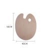 Palette pha màu Phẳng Bằng Gỗ