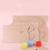 Palette pha màu Phẳng Bằng Gỗ