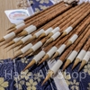 Cọ Vẽ/Bút Lông Thư Pháp Lang hào Tiểu Giai Cán Gỗ