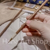 Cọ Vẽ/Bút Lông Thư Pháp Lang hào Tiểu Giai Cán Gỗ