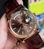 dong-ho-rolex-day-date-118135-oyster-perpetual-mat-chocolate-vang-hong-18k