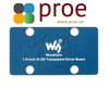 1.51inch Transparent OLED, 128×64 Resolution, SPI/I2C Interfaces, light blue color display