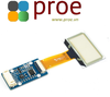 1.51inch Transparent OLED, 128×64 Resolution, SPI/I2C Interfaces, light blue color display